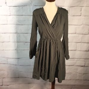 Anthropologie Maeve Faux Wrap Mini Dress